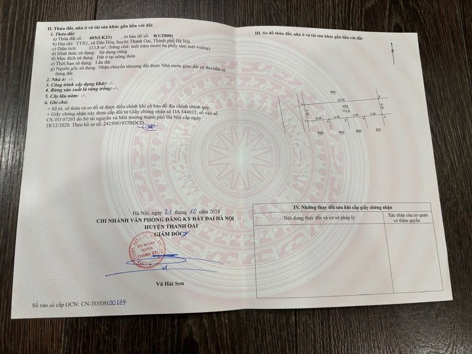 Đất dự án Khu Đấu giá Dân Hòa 113.8m² giá 1.138 tỷ - Tiềm năng tăng giá cao!