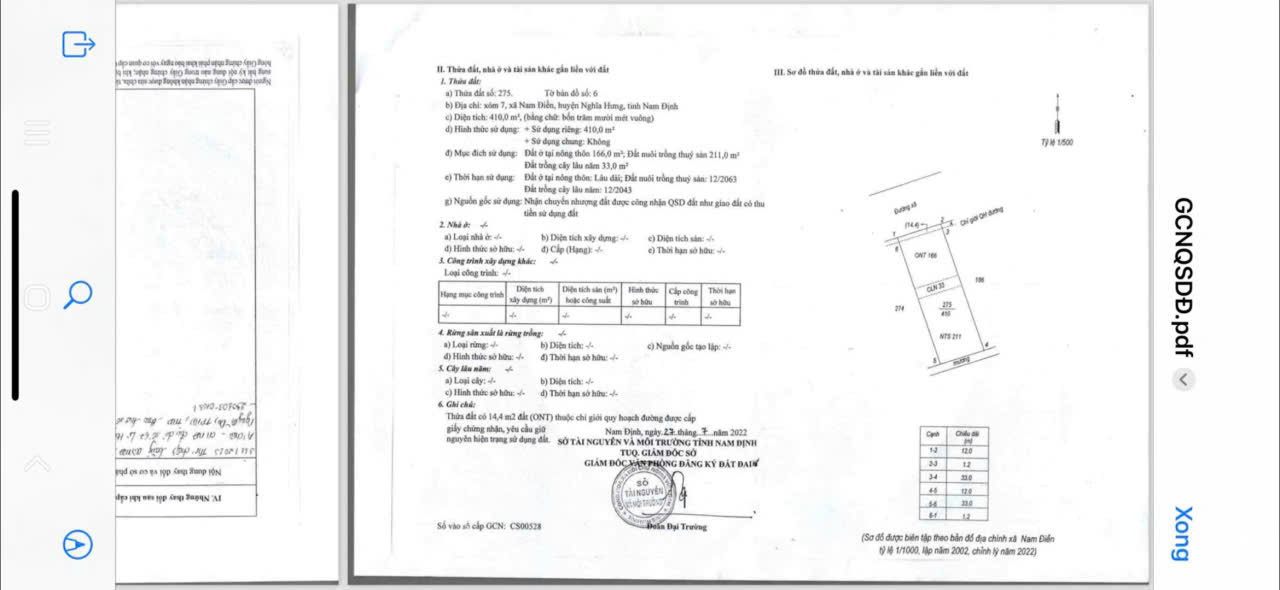 Đất nền Xóm 7, xã Nam Điền 420m² giá 3 tỷ - Đầu tư sinh lời ngay!