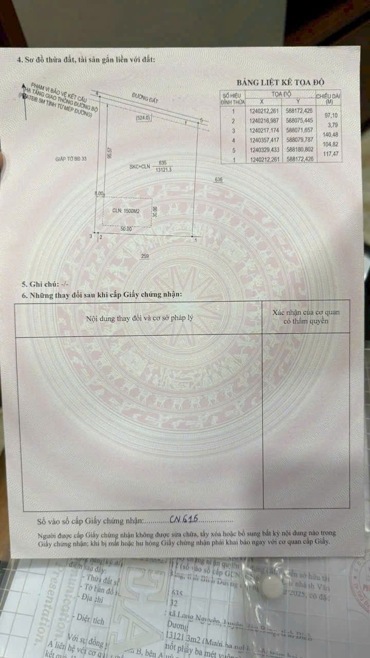 Đất SKC Long Nguyên Bàu Bàng 13.121m² giá 2,7 triệu - Đầu tư sinh lời ngay!