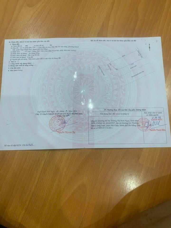 Đất nền đường Vũ Duy Đoán, quận Ngũ Hành Sơn 157m² giá 9.2 tỷ - Cơ hội đầu tư tuyệt vời!