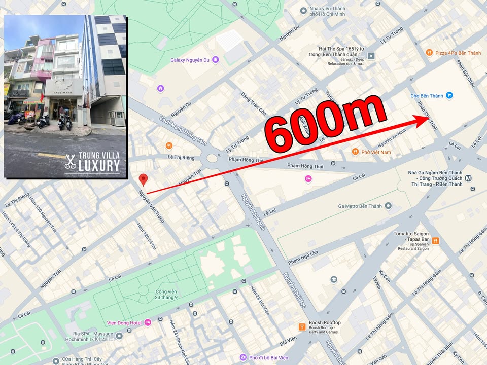 Nhà mặt tiền 46 Nguyễn Văn Tráng, Bến Thành, Quận 1 - Khu thương mại sầm uất, kinh doanh lý tưởng!