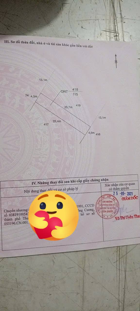 Đất thổ cư Long Hậu 112m² giá chỉ 800 triệu - Cơ hội đầu tư tuyệt vời!