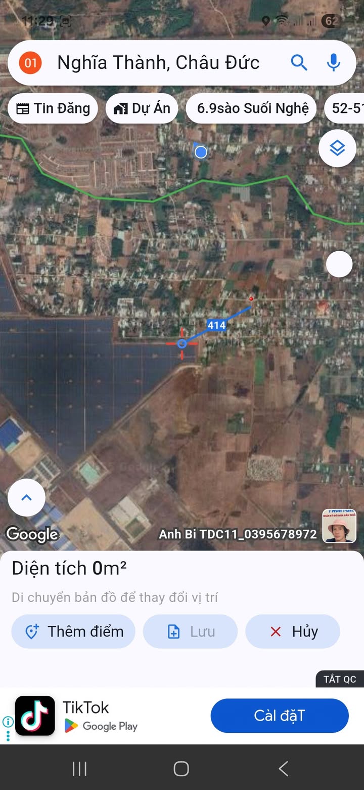 Đất Nghĩa Thành, Châu Đức, Bà Rịa - Vũng Tàu 155m² giá 190 triệu - Đầu tư sinh lời ngay!