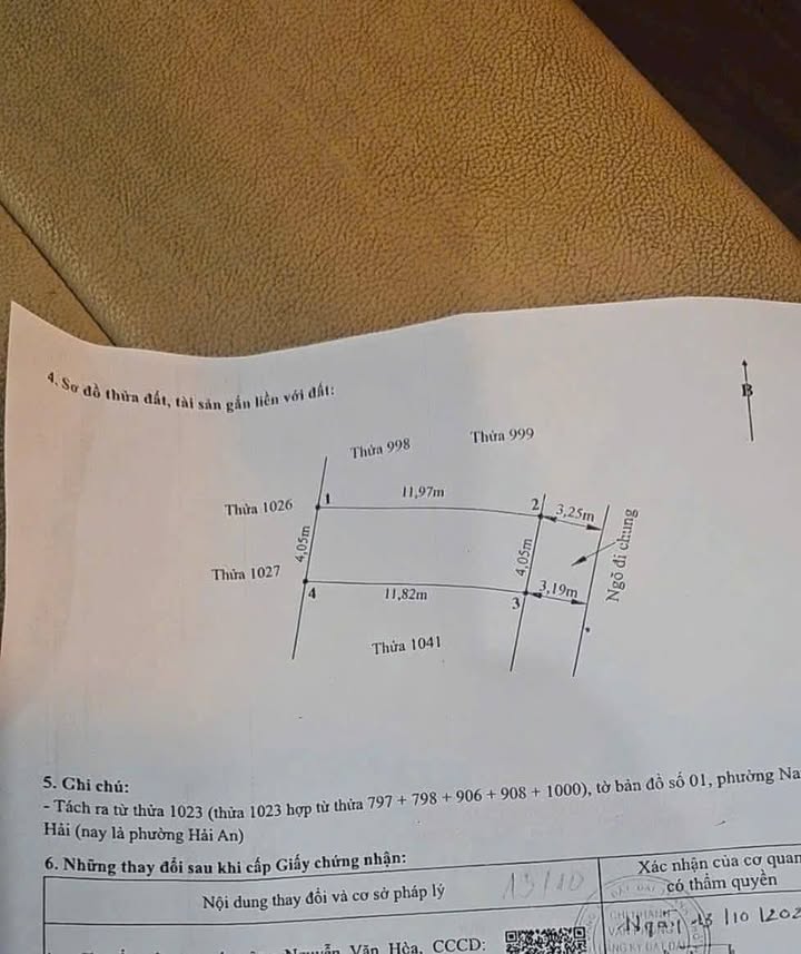 Bán đất mặt ngõ 41 Hàng Tổng, Hải Phòng 48m² giá 2.05 tỷ - Hướng Đông, cơ hội đầu tư tuyệt vời!