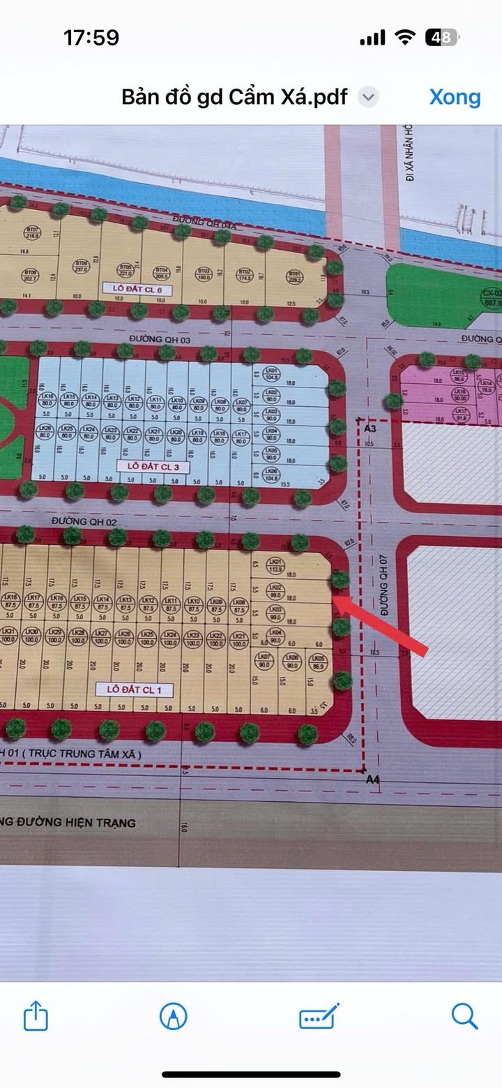 Đất nền Cẩm Xá 99m² giá 4.75 tỷ - Lô áp góc siêu đẹp ngay mặt đường rộng!