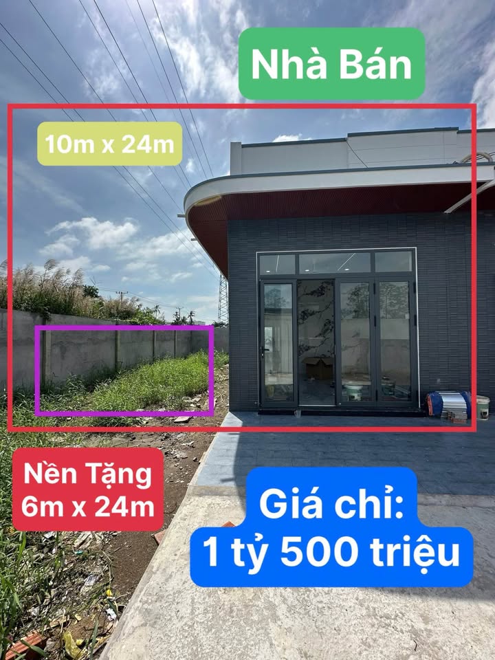 Nhà trệt mới 100% tại Trần Quang Khải, Cần Thơ - Giá 1,5 tỷ - Tặng nền 6m!