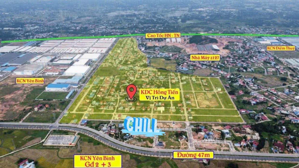 Đất nền Khu Đấu Giá Hồng Tiến, Phổ Yên, 150m² - Giá chỉ 2.625 tỷ, cơ hội đầu tư hấp dẫn!