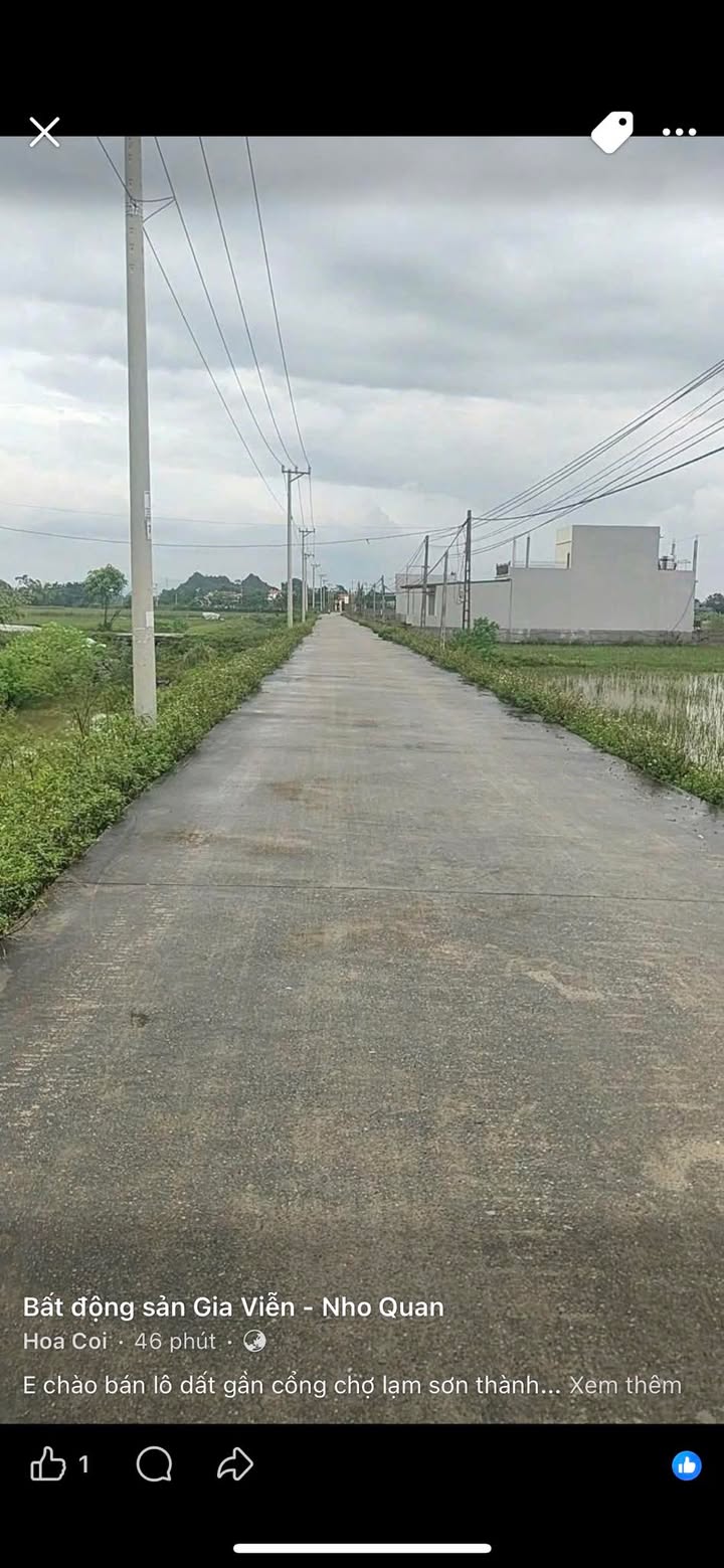 Đất thổ cư 180m² tại Sơn Thành, Nho Quan chỉ 900 triệu - Cơ hội đầu tư hấp dẫn!