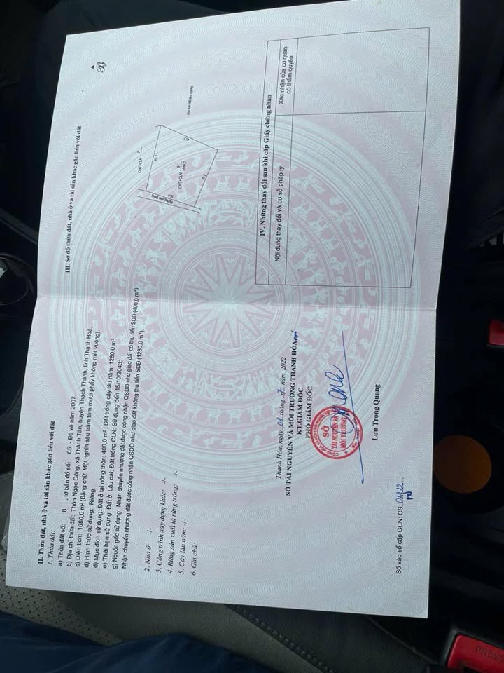 Đất nền Thạch Thành 1680m² giá 700 triệu - Cần tiền bán gấp!