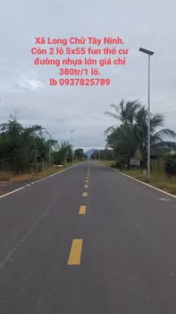Đất nền Long Chữ Bến Cầu 275m² giá chỉ 380 triệu - Đường nhựa lớn, pháp lý rõ ràng!