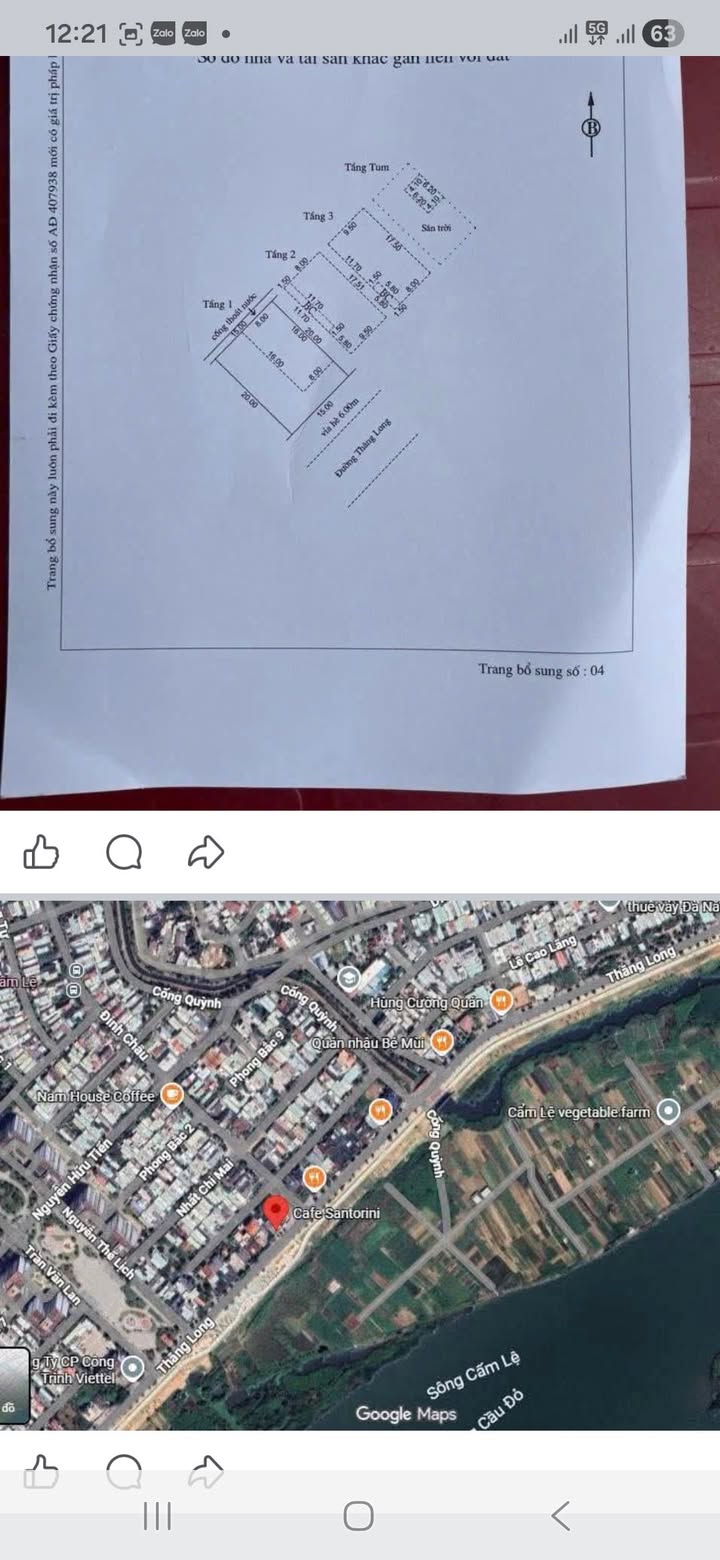 Nhà phố mặt tiền Thăng Long, Cẩm Lệ, Đà Nẵng 300m² giá 20 tỷ - Đầu tư sinh lời ngay!