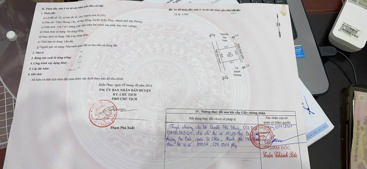 Đất nền Đại Đồng Kiến Thụy 126.7m² giá chỉ 1x/m² - Đầu tư sinh lời cao!