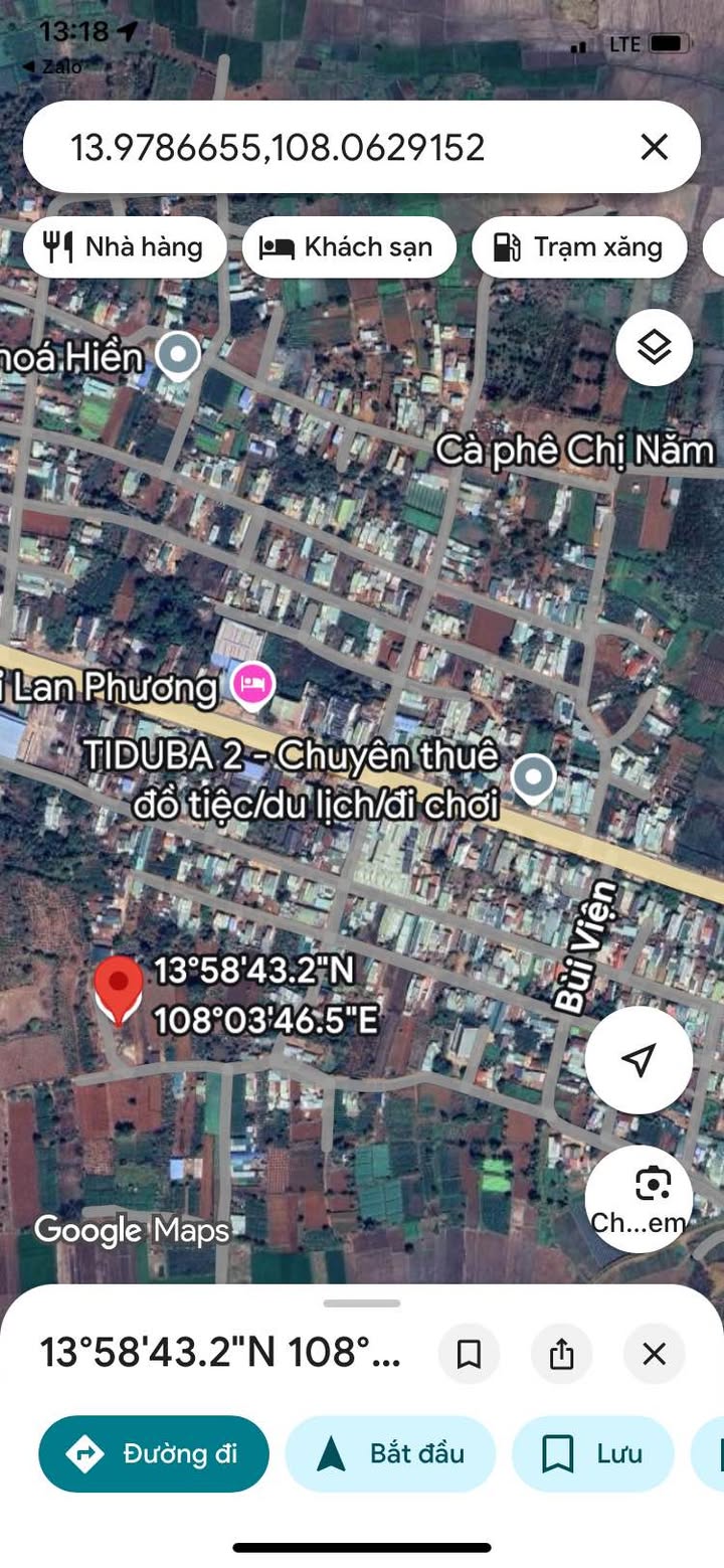 Đất nền Bùi Viện Pleiku 2187m² giá 1.2 tỷ - Cơ hội đầu tư hấp dẫn!