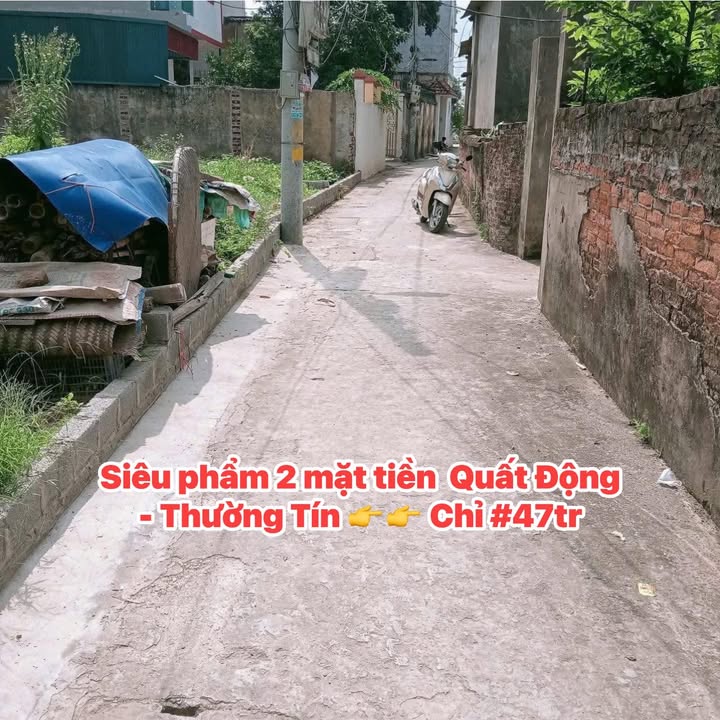 Đất nền 2 mặt tiền Quất Động, Thường Tín 97m² giá 47 triệu - Đầu tư sinh lời ngay!