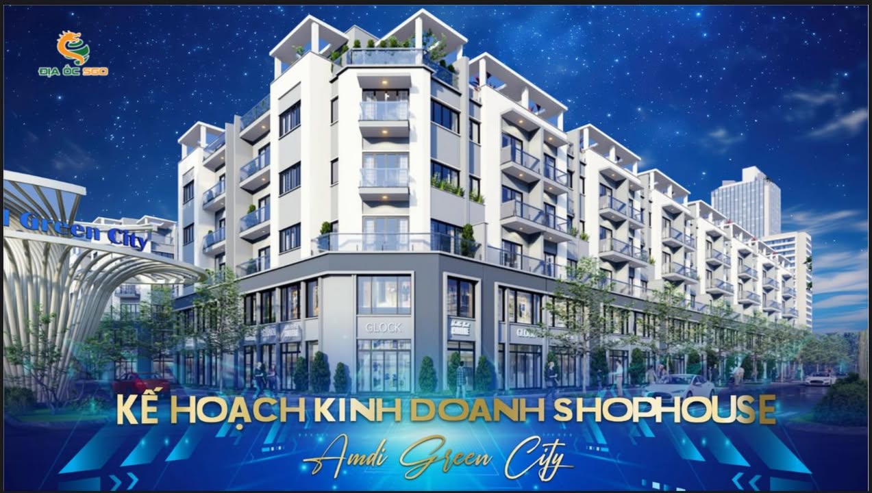 Shophouse AMDI Green City Bắc Ninh 85m² giá 6.9 tỷ - Tiềm năng tăng giá mạnh!