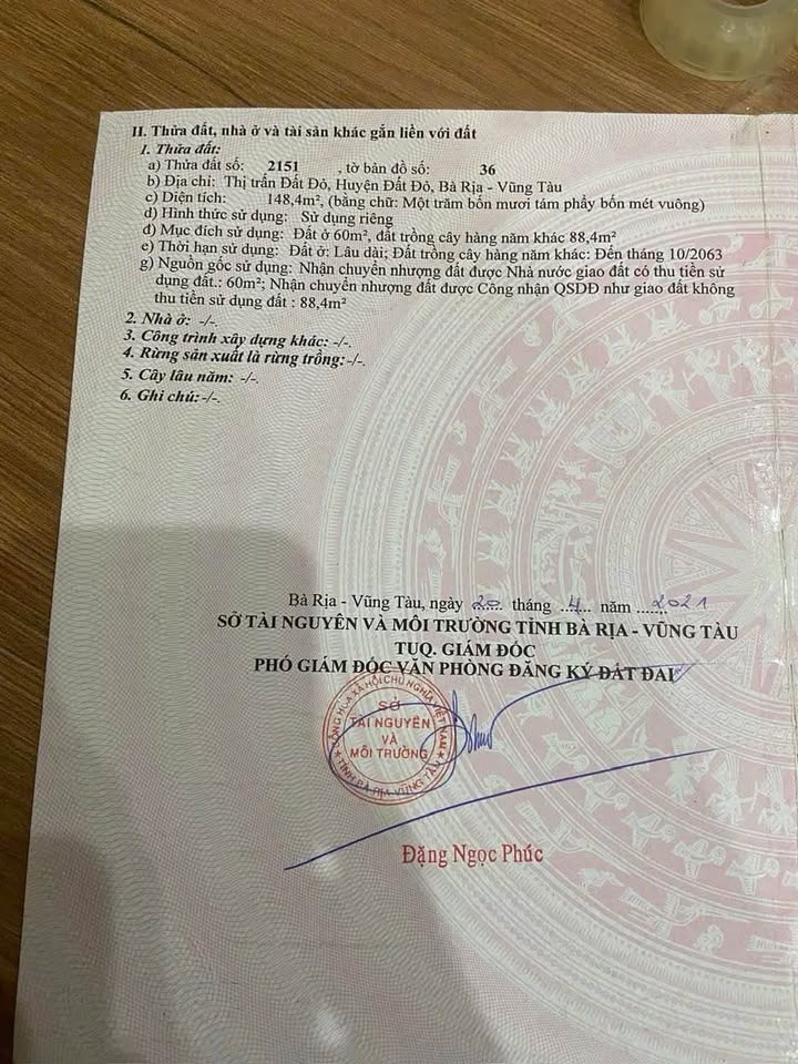 Đất nền mặt tiền CMT8, Đất Đỏ 65m² giá 1.7 tỷ - Đầu tư sinh lời ngay!