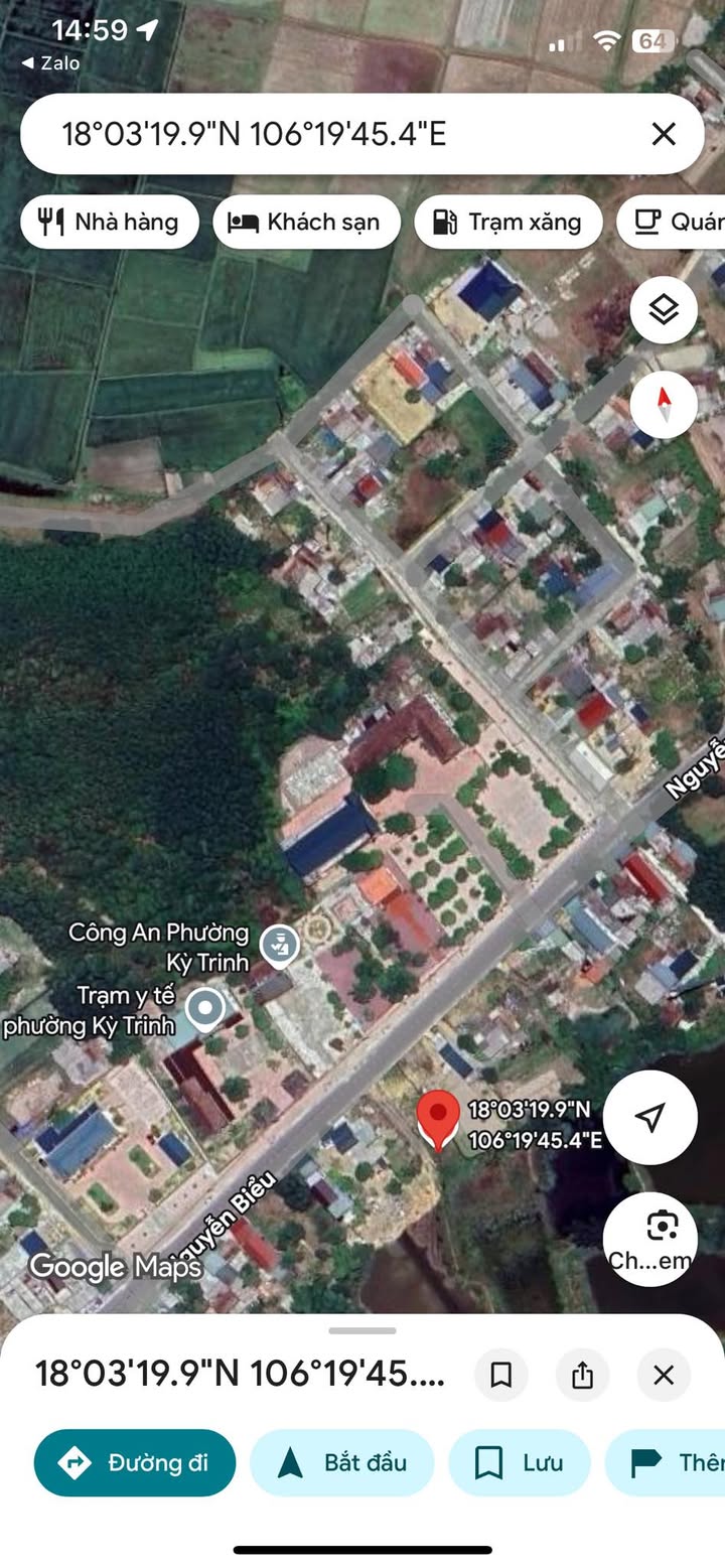 Đất nền Kỳ Trinh 192m² giá 1 tỷ - Đối diện công an phường, cơ hội đầu tư hấp dẫn!