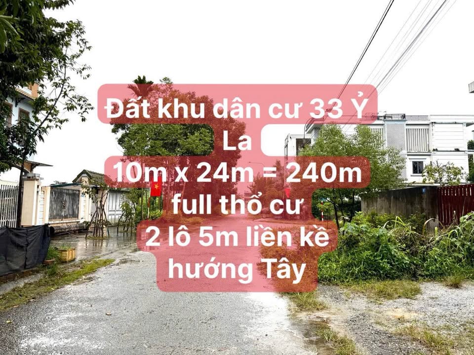 Đất phân lô 2 mặt thoáng tại Ỷ La, Tuyên Quang 240m² - Hạ tầng đầy đủ, xây biệt thự lý tưởng!