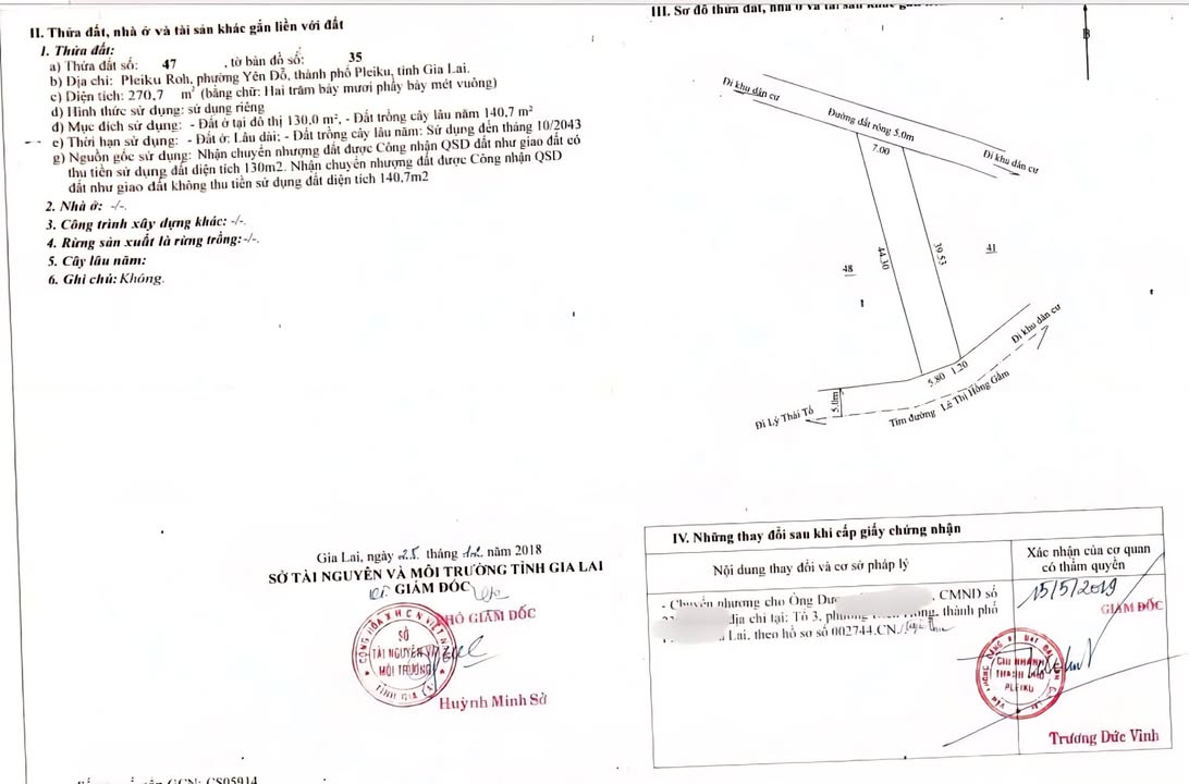 Đất thổ cư 130m² mặt tiền Lê Thị Hồng Gấm, giá 2.95 tỷ - Đầu tư sinh lời ngay!