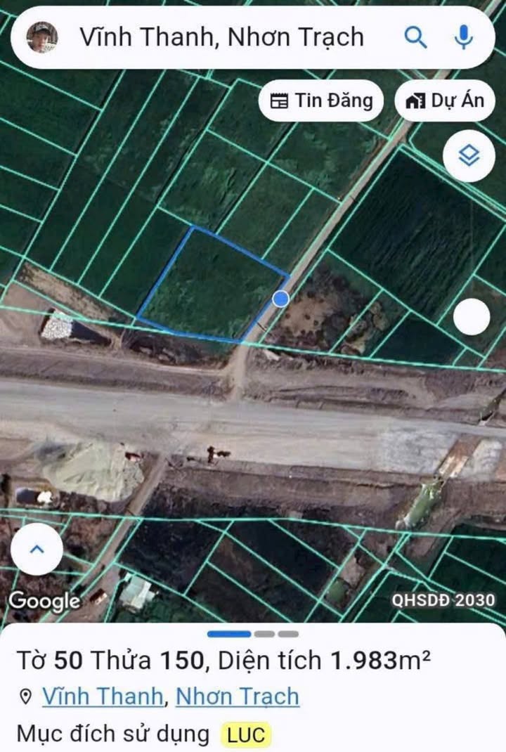 Đất nền Phước An Nhơn Trạch 2000m² giá 3 tỷ - Mặt tiền đường Hùng Vương, thương lượng tốt!