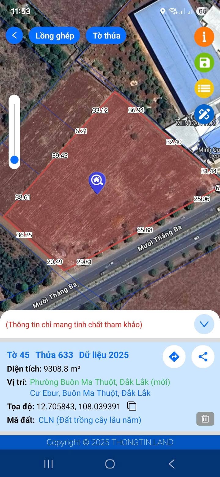 Lô đất mặt đường Vành Đai 10/3 Buôn Ma Thuột 9300m² giá 45 tỷ - Cơ hội đầu tư hiếm có!
