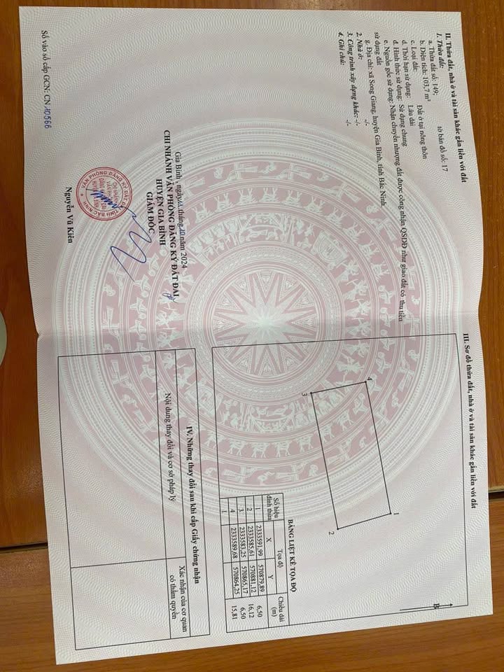 Đất nền tại Gia Bình, Bắc Ninh 103m² giá 1.1 tỷ - Tiềm năng đầu tư vượt trội!