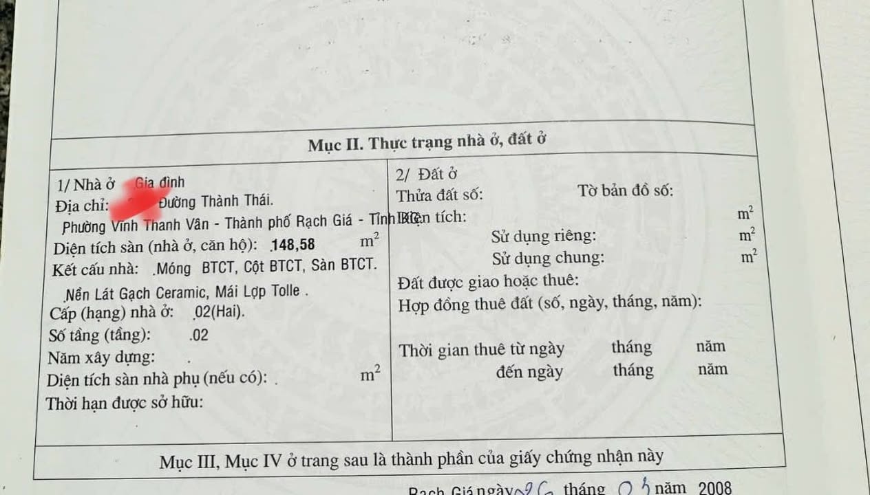 Nhà mặt tiền đường Thành Thái, Vĩnh Thanh Vân, Rạch Giá 75m² - Giá 2.5 tỷ, thương lượng chính chủ!