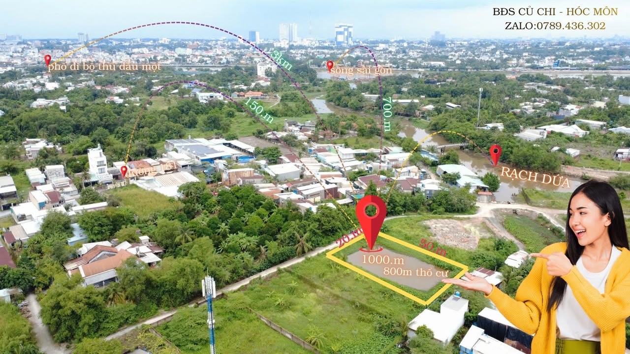 Đất nền Bình Mỹ Củ Chi 1000m² giá 9 tỷ - Cơ hội đầu tư hấp dẫn!