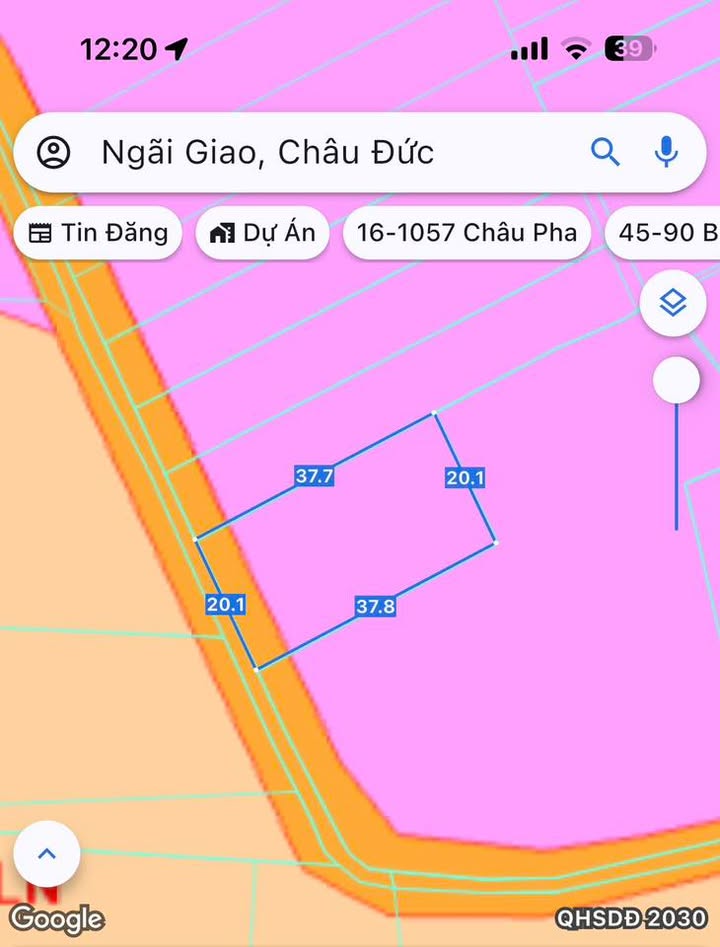 Đất nền đẹp tại Thị trấn Ngãi Giao, Châu Đức, 753m² - Sổ hồng chính chủ, giá chỉ 3.6 tỷ!