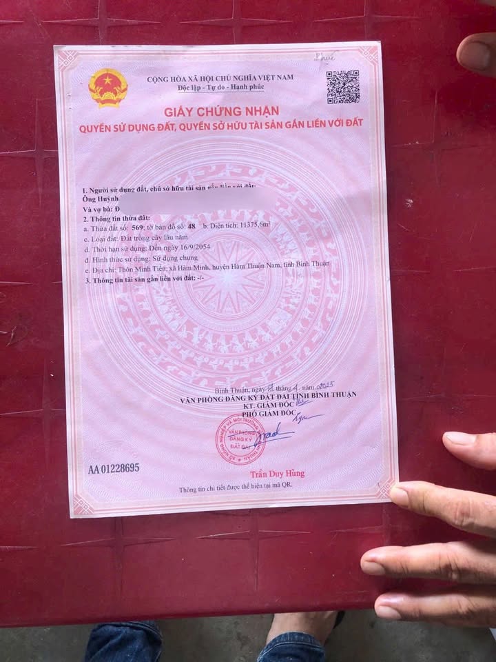 Đất nền Hàm Minh, Hàm Thuận Nam 11375m² giá 2.73 tỷ - Cơ hội đầu tư tuyệt vời!