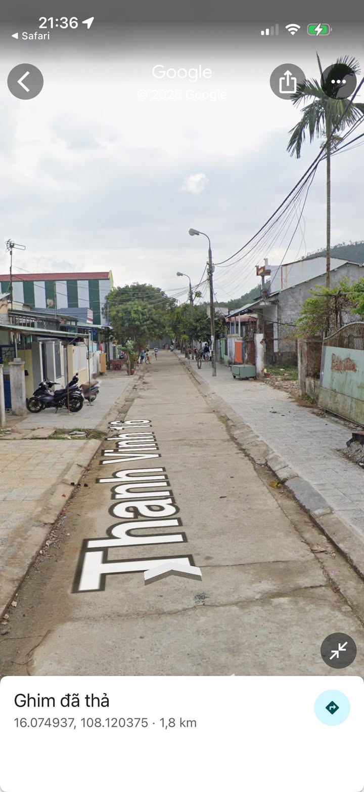 Đất nền 198m² Đường Thanh Vinh 16 - Đà Nẵng chỉ 3.5 tỷ - Cơ hội đầu tư vàng!