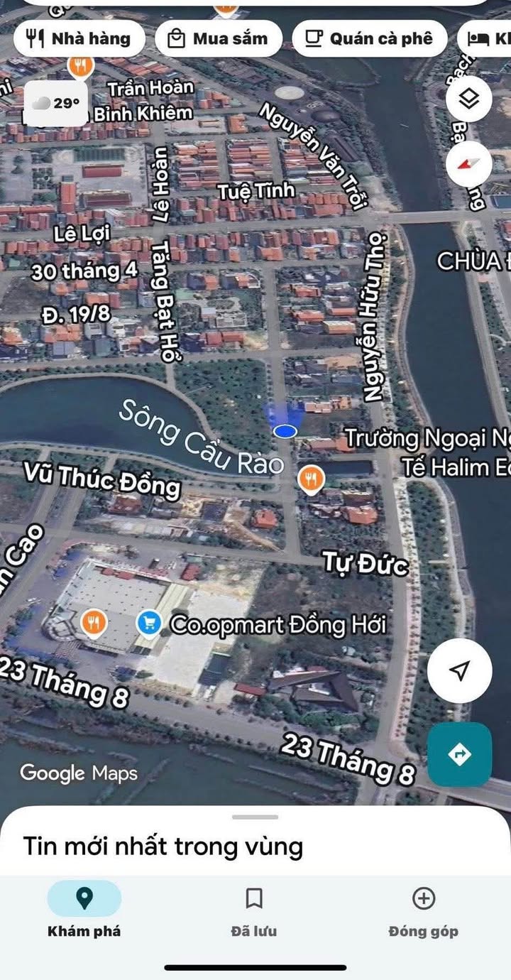 Biệt thự mặt tiền Hoàng Thị Loan, Đồng Hới, 384m² giá 13 tỷ - View công viên thoáng mát!