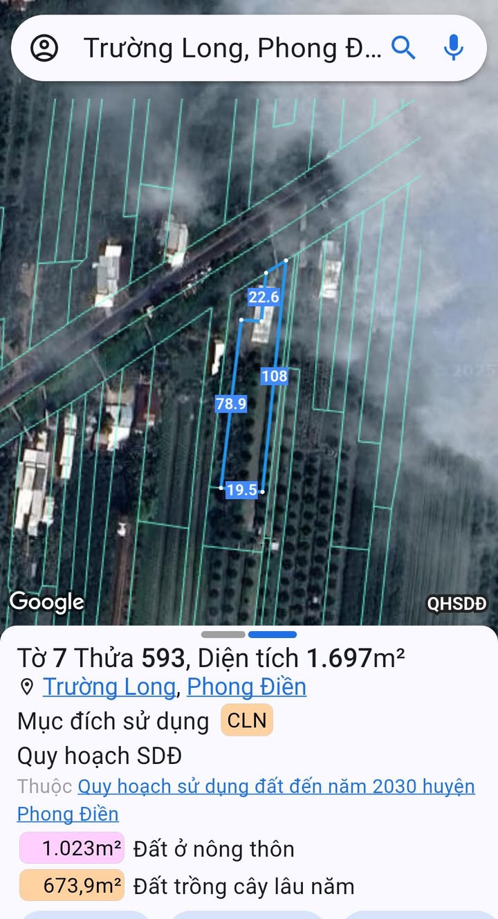 Siêu phẩm đất vườn 7200m² tại Trường Long, Cần Thơ giá 6.84 tỷ - Cơ hội đầu tư hấp dẫn!