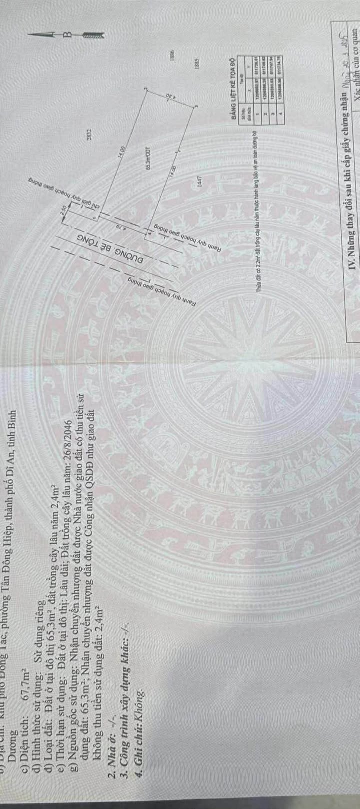 Bán đất sổ riêng hẻm xe hơi Tân Đông Hiệp 67,7m² giá 2,99 tỷ - Đầu tư sinh lời!