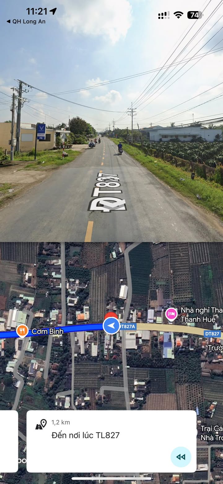 Nhà mặt tiền đường tỉnh lộ 827 A, An Lục Long 272m² giá 2.2 tỷ - Thương lượng nhẹ!