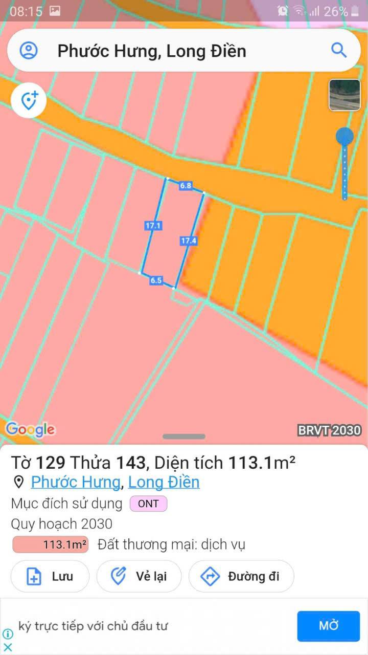 Đất nền Long Hải 110m² giá 1.3 tỷ - Cách chợ chỉ 100m!