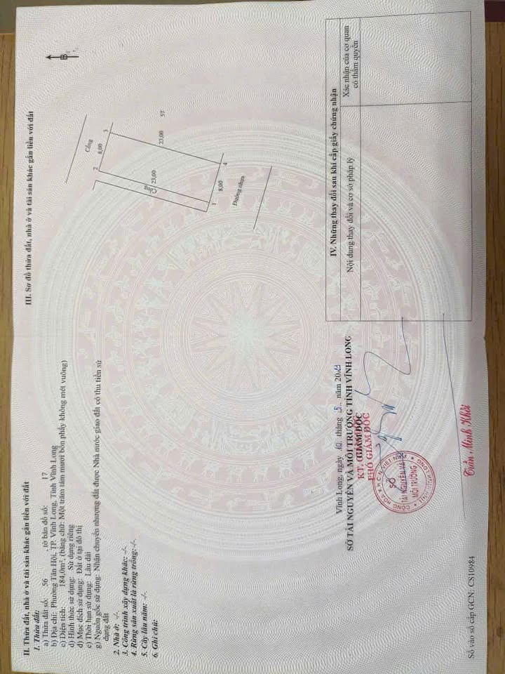 Đất nền biệt thự phường Tân Hội, Vĩnh Long 184m² giá 800 triệu - Cơ hội đầu tư hấp dẫn!