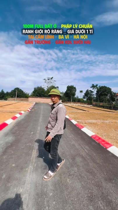 Đất nền Cẩm Lĩnh - Ba Vì 100m² chỉ từ 700 triệu - Cơ hội đầu tư tuyệt vời!