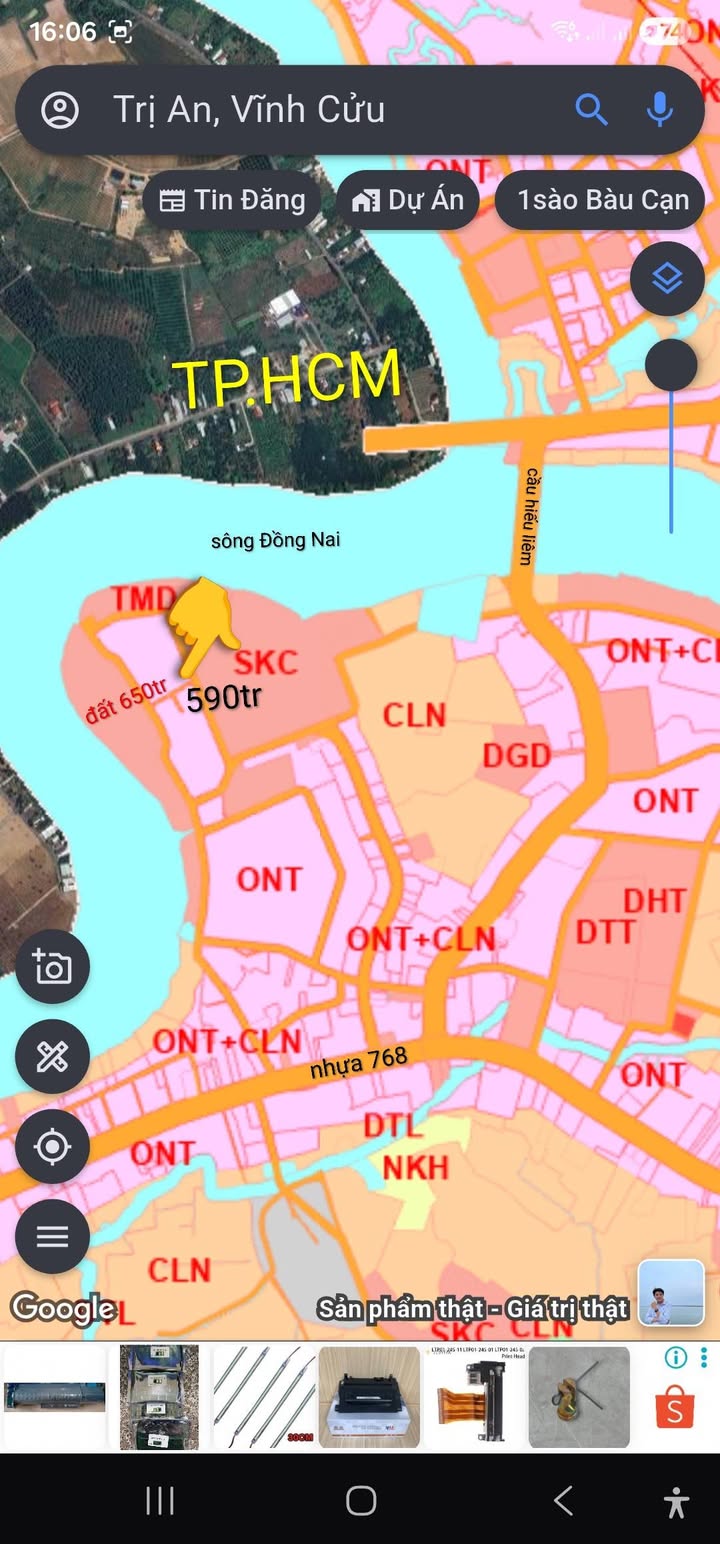 Đất thổ cư xã Trị An, Vĩnh Cửu 130m² giá chỉ 650 triệu - Cơ hội đầu tư không thể bỏ qua!