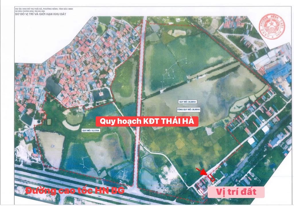 Đất nền TDP Bẩy, Tăng Tiến, Việt Yên 100m² - Đối diện KĐT Thái Hà sắp khởi công!