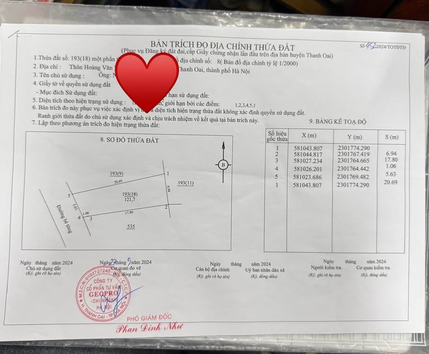 Đất nền Dân Hòa - Thanh Oai 121m² giá 4.868 tỷ - Tiềm năng sinh lời cao!