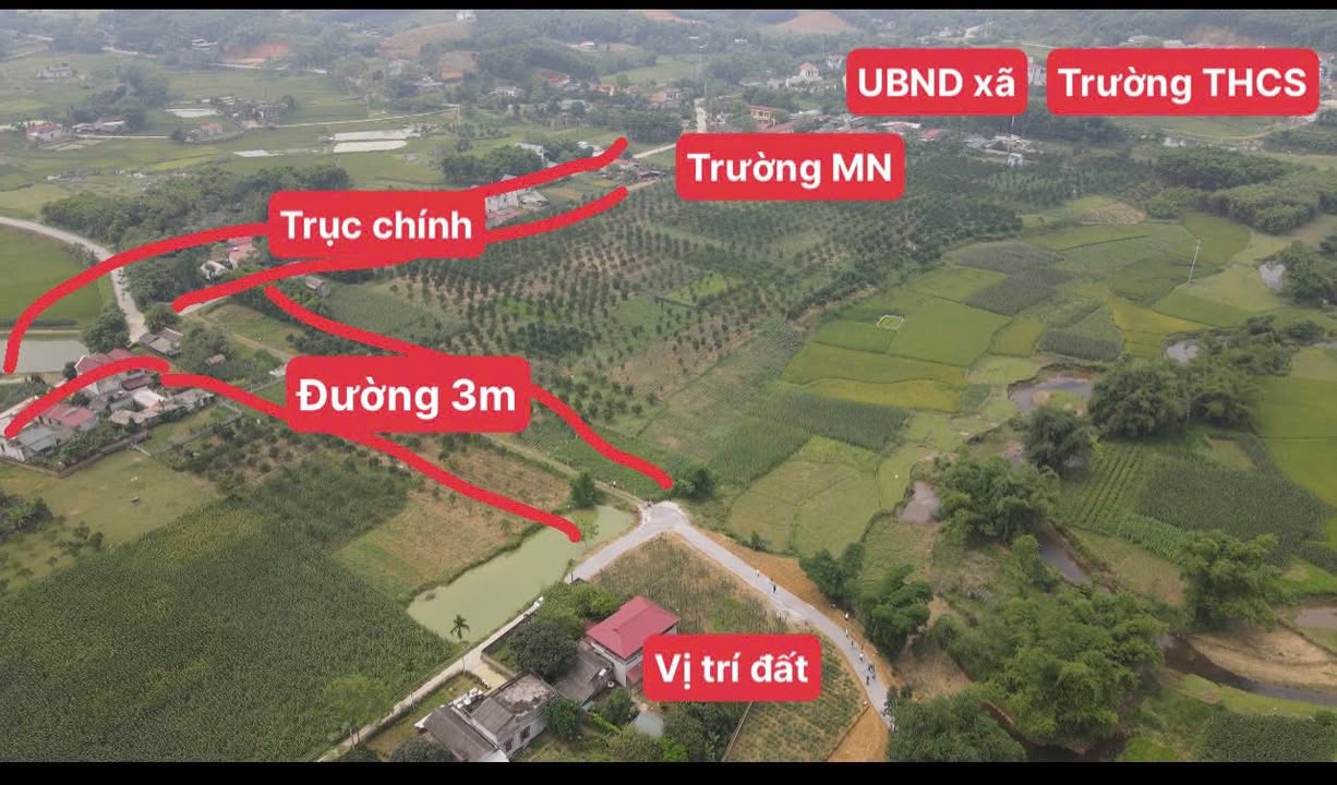 Đất nền tại xã Mỹ Lương, Yên Lập - 345m² chỉ 600 triệu - View cánh đồng thoáng đãng!