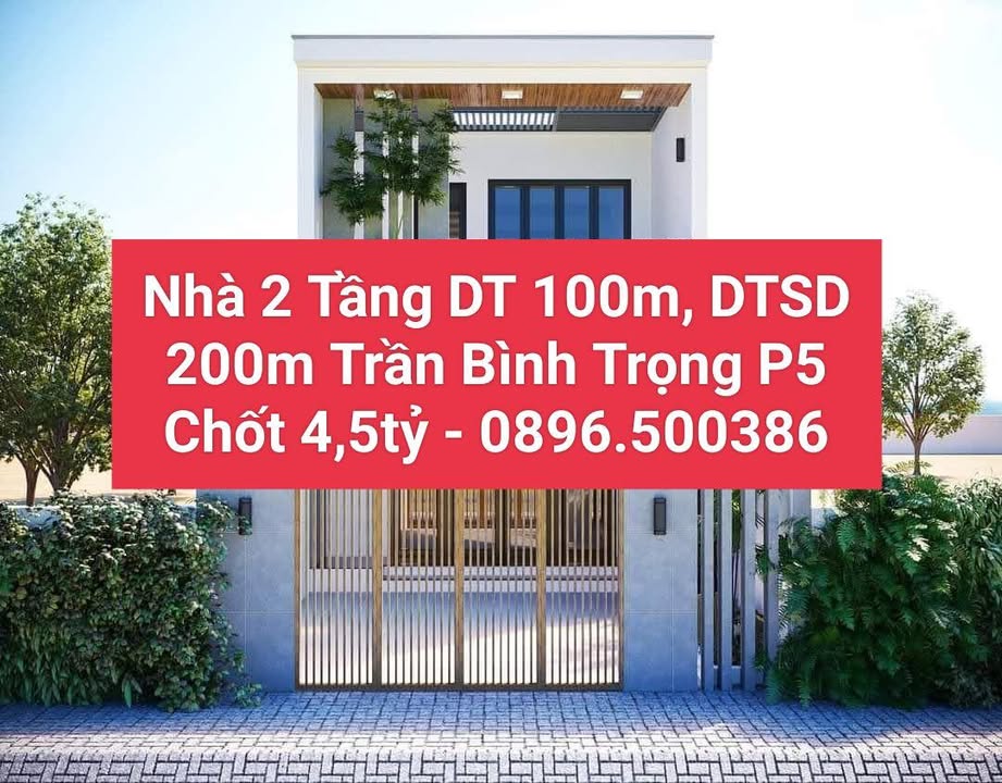 Nhà Trần Bình Trọng Đà Lạt 100m² giá 4.5 tỷ - Sổ hồng chính chủ, thiết kế hiện đại!