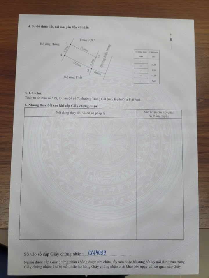 Đất nền mặt đường Lương Khê, Tràng Cát, Hải An - Diện tích 61.7m², Giá 2.48 tỷ VND - Cơ hội đầu tư lý tưởng!