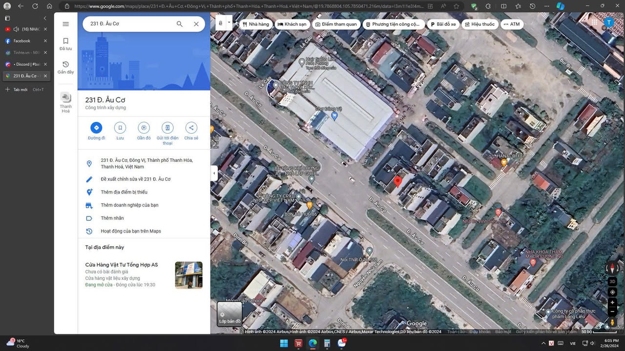 Đất nền Âu Cơ Đông Vệ 89m² - Cơ hội đầu tư vàng cho nhà đầu tư thông minh!