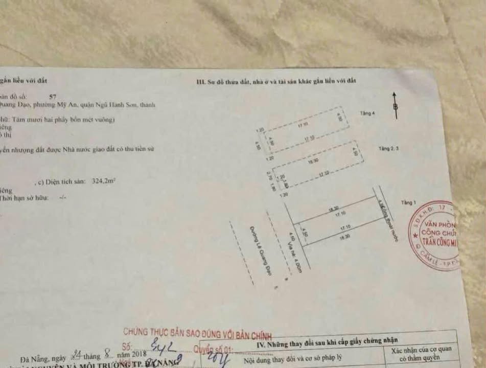 Nhà phố 4 tầng mặt tiền Lê Quang Đạo, Đà Nẵng 82.5m² - Giá cực rẻ chỉ 2x tỷ!
