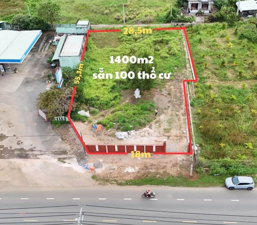 Đất mặt tiền Quốc lộ 55, xã Đất Đỏ, 1.400m² giá chỉ 7.5 tỷ - Cơ hội đầu tư hiếm có!