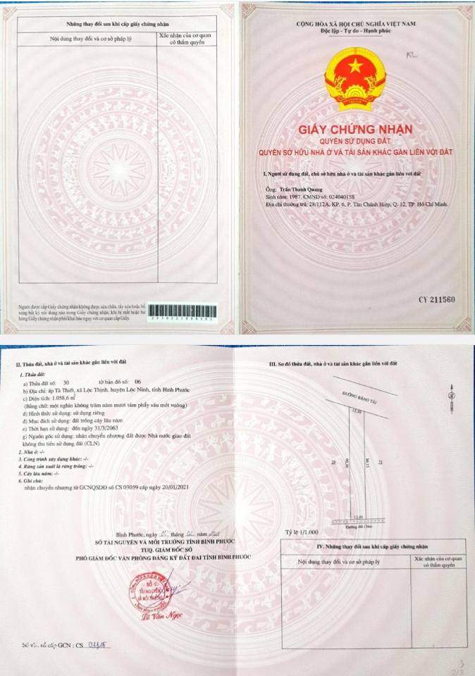 Đất nền Lộc Thịnh 1058m² - Gần QL14C, vị trí đẹp để đầu tư!