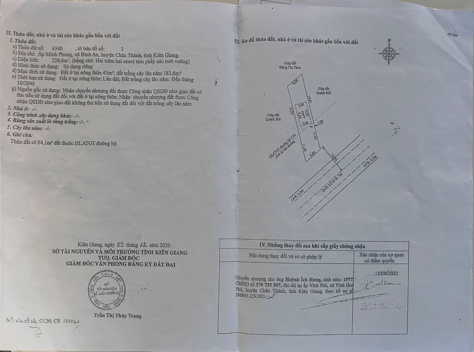 Đất mặt tiền Quốc Lộ 63, Minh Lương, Châu Thành 240m² giá 2.4 tỷ - Đầu tư sinh lời ngay!