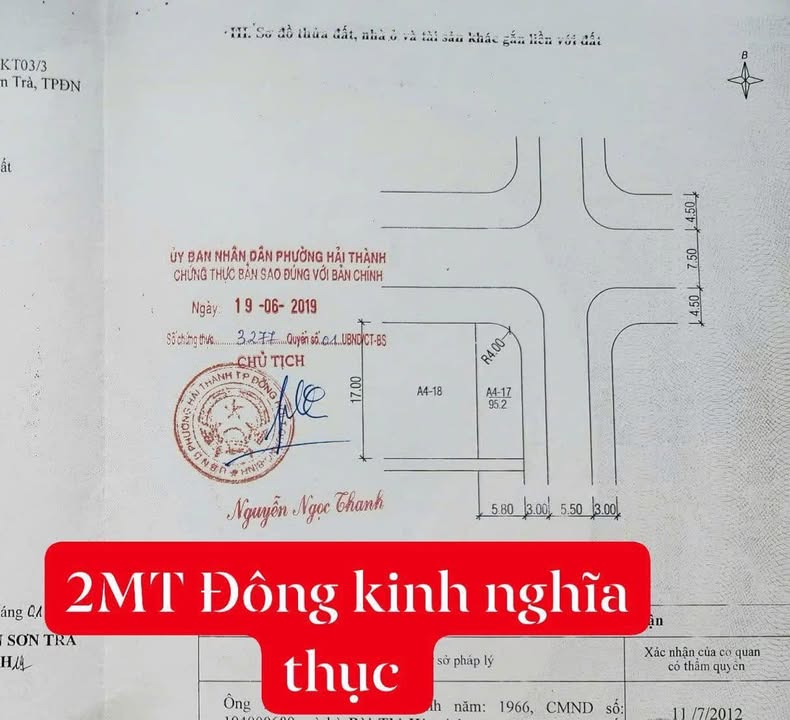 Đất nền lô góc 2 mặt tiền Đường Đông Kinh Nghĩa Thục 96m² giá 20 tỷ - Cơ hội đầu tư hiếm có!